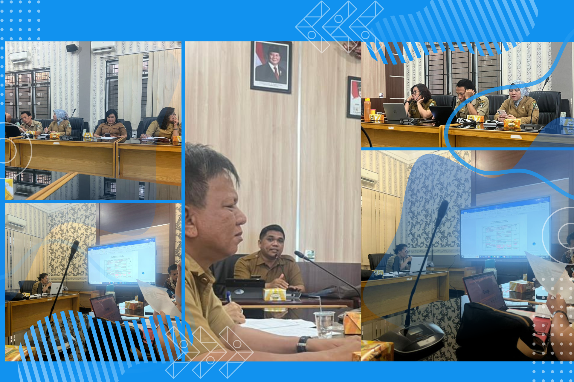 BAPPEDA PEMATANGSIANTAR MELAKSANAKAN RAPAT PENYUSUNAN PERJANJIAN KINERJA